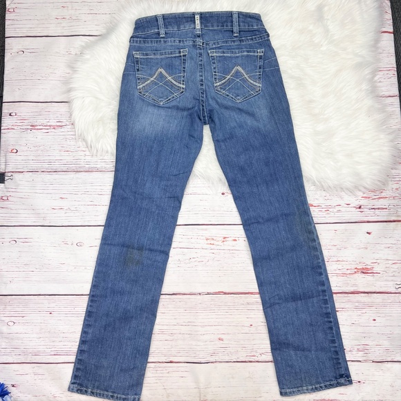 |•ARIAT•| Pre-loved Straight Leg Jeans Western Size 30 Long - Picture 3 of 9